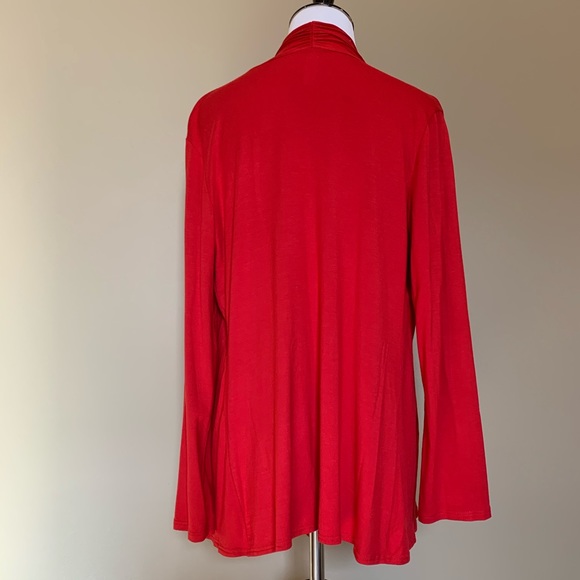 Bright red long sleeve Christmas cardigan - Picture 5 of 7